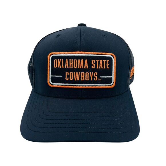 Hooey "7063T-BK" Oklahoma State Cowboys Black Patch Snapback Cap - Picture 1 of 5